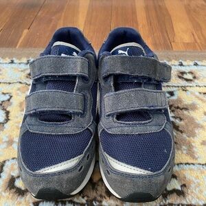 Puma Kids Dark Blue and Gray Sneakers